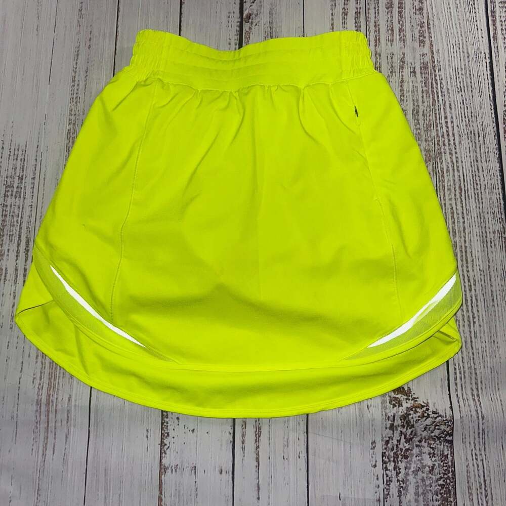 Lululemon Hotty Hot High-Rise Skirt Long Highlight Green Athletic-2